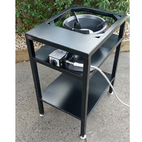 Bundle Buy - High Pressure Burner LP Gas and tall steel frame table 