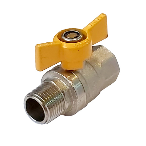 1/4 F/Bore AGA Ball Valve MxF Thandle