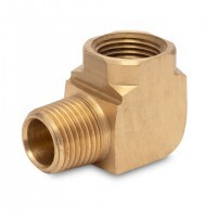 No 25E Brass 1/2" BSP Male  & Female Ext Elbow