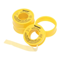 Yellow PTFE thread sealing tape 12mm x 10m