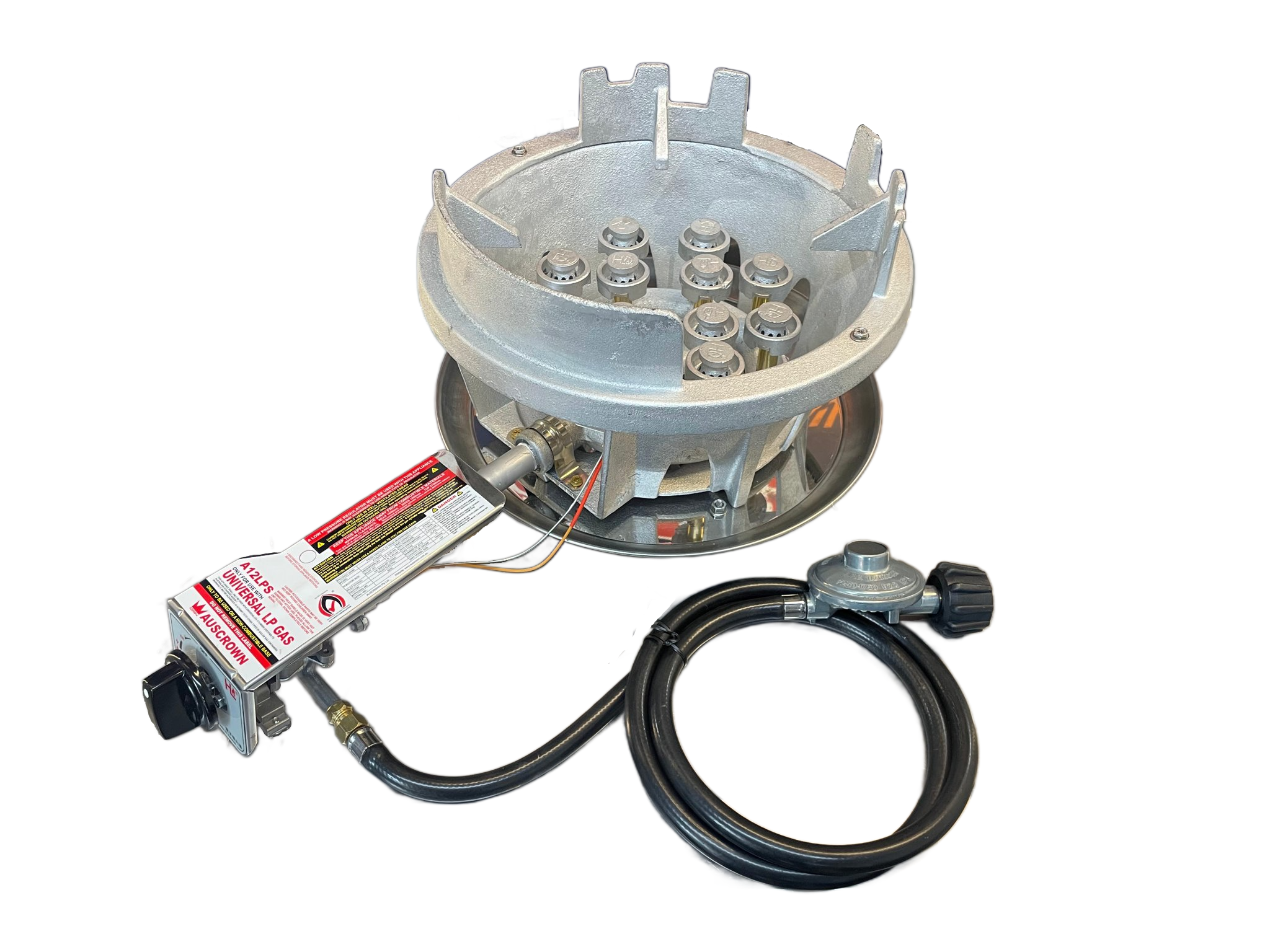 12 Jet Mushroom Burner - LP Gas Indoor Use