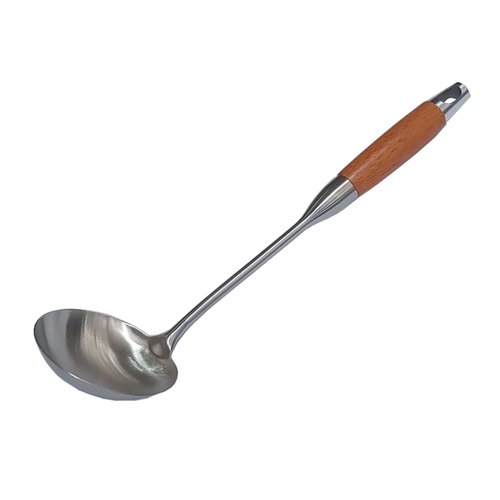 Stainless steel large wok ladle