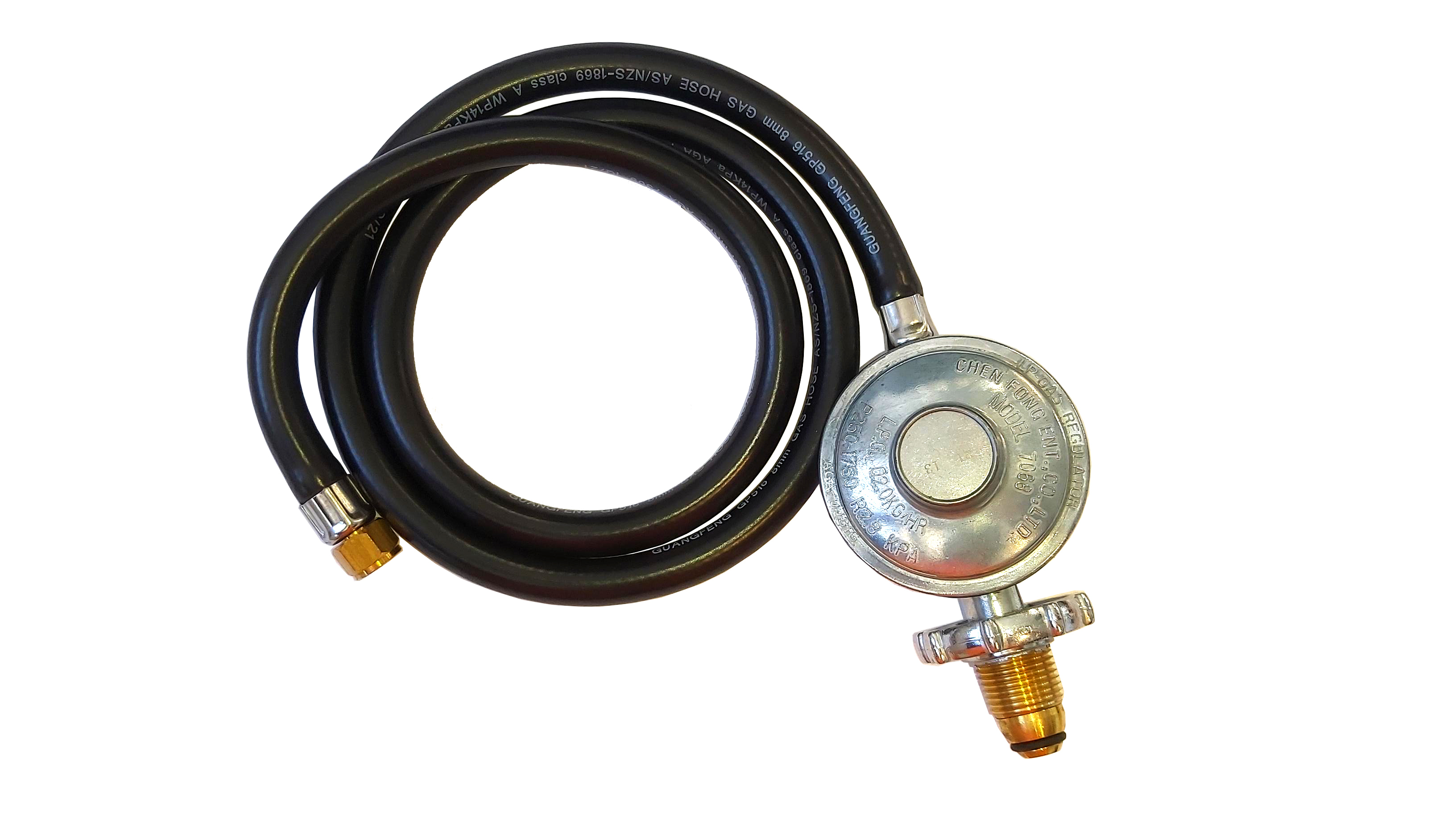 1.5m hose - POL 2kg Regulator 1/4" - LP Gas