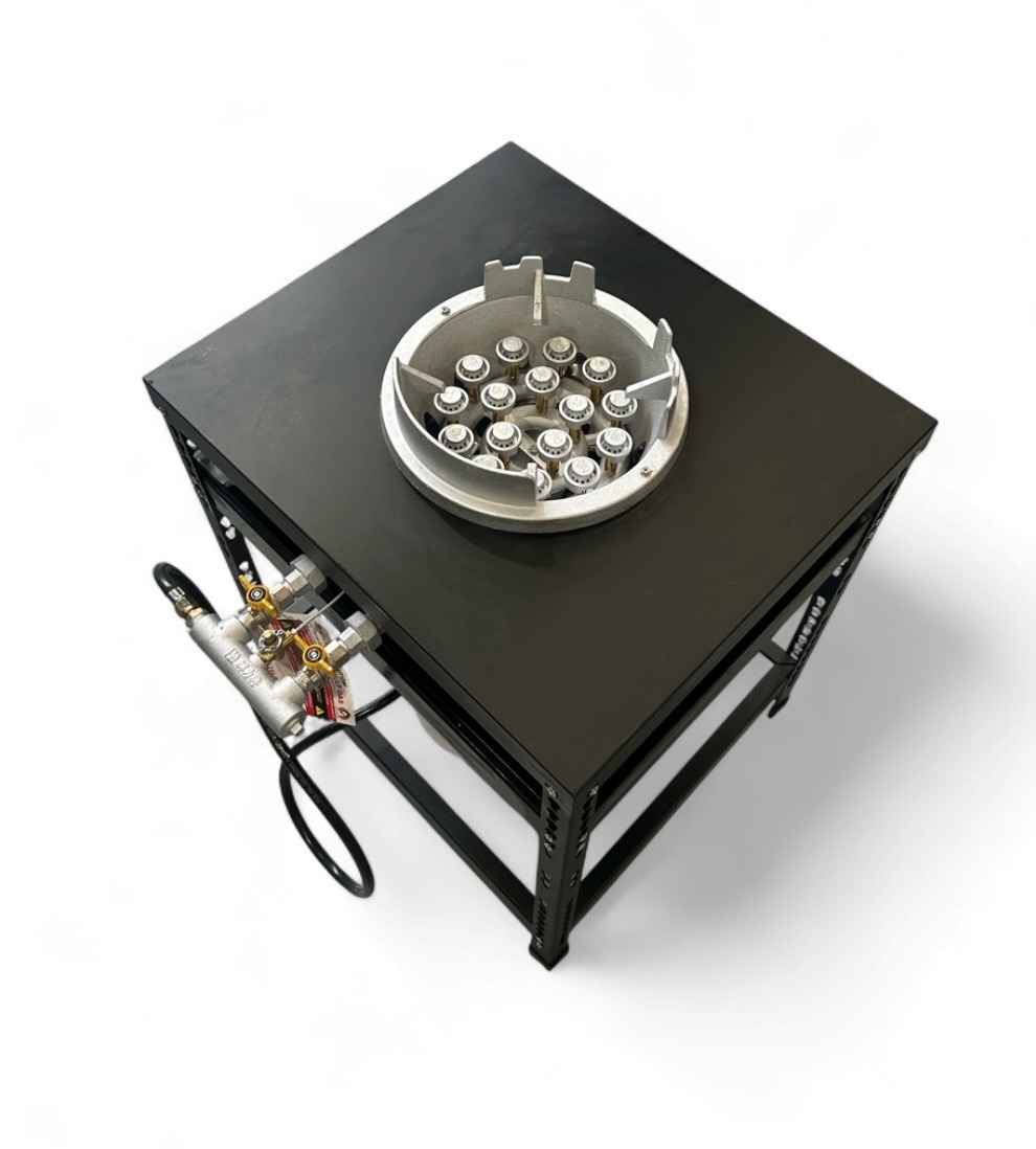 16 Jet Mushroom Burner with Steel Table Bundle Buy