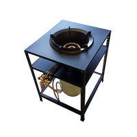 Bundle Buy - Dual ring high pressure burner and steel table