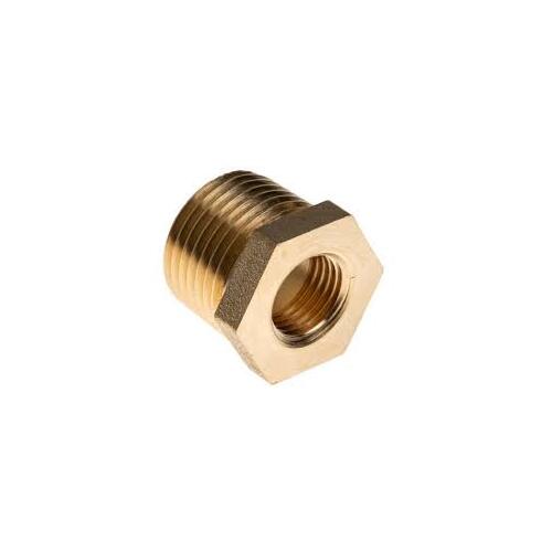 Brass reducing bush 1/2" x 1/4"