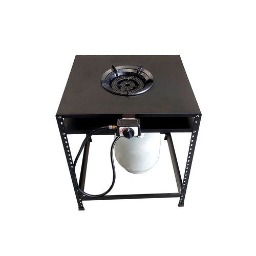Bundle Buy - Dual ring burner and steel table