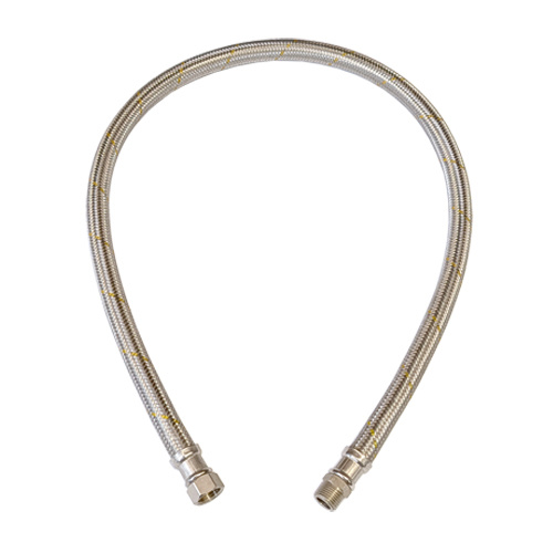 1/2 Braided Hose 1.2m Long 1/2 FBSP Cone X 1/2 MBSP