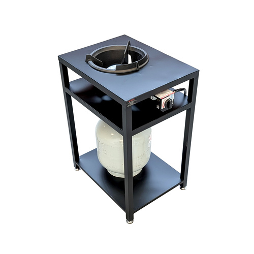 Bundle: High-Pressure Burner, Steel Table & Cover